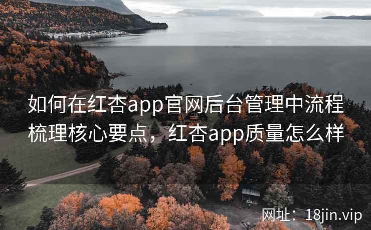 如何在红杏app官网后台管理中流程梳理核心要点,红杏app质量怎么样